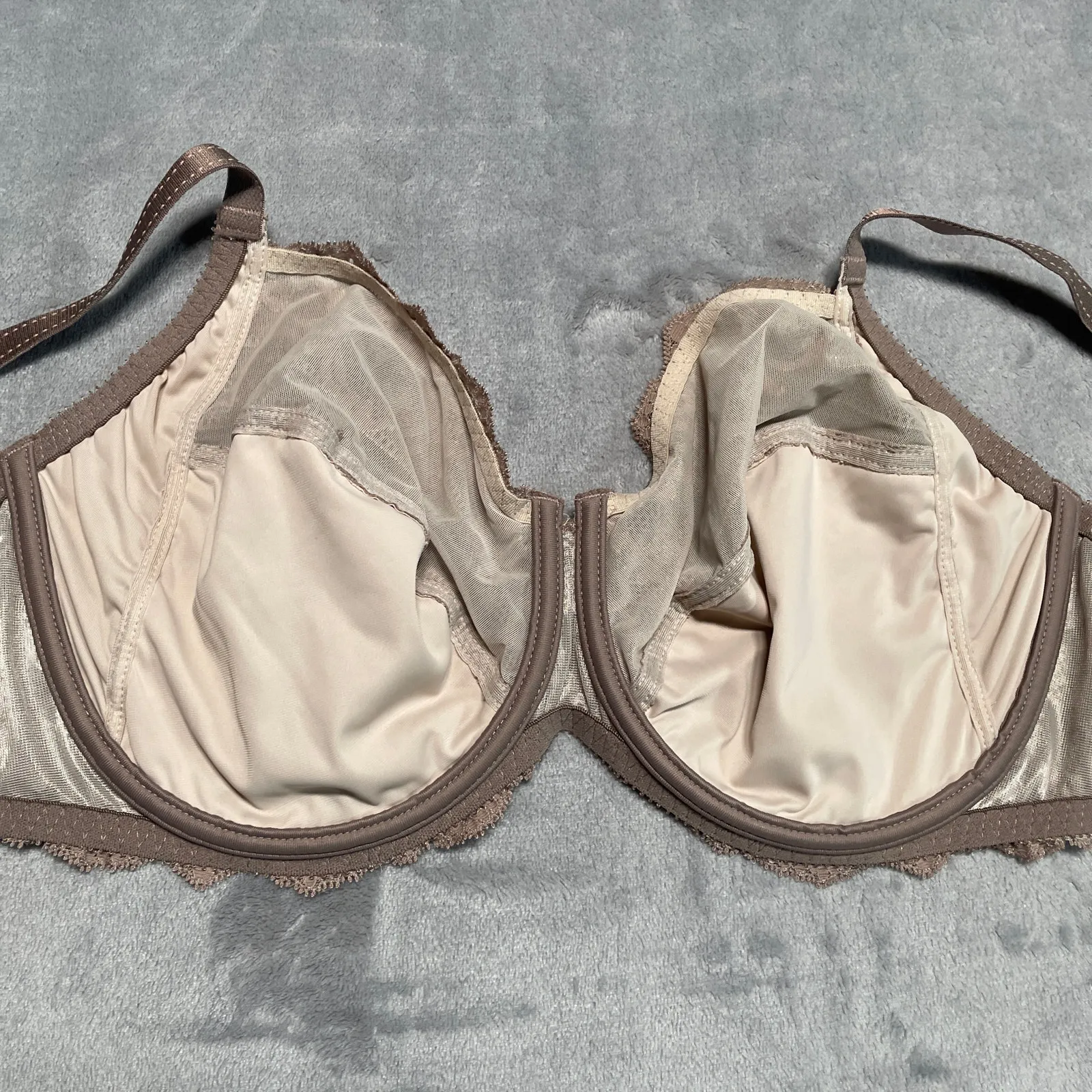 Chantelle Bra Womens 40DD Tan Rive Gauche Full Coverage Underwire Hazel New - Image 3