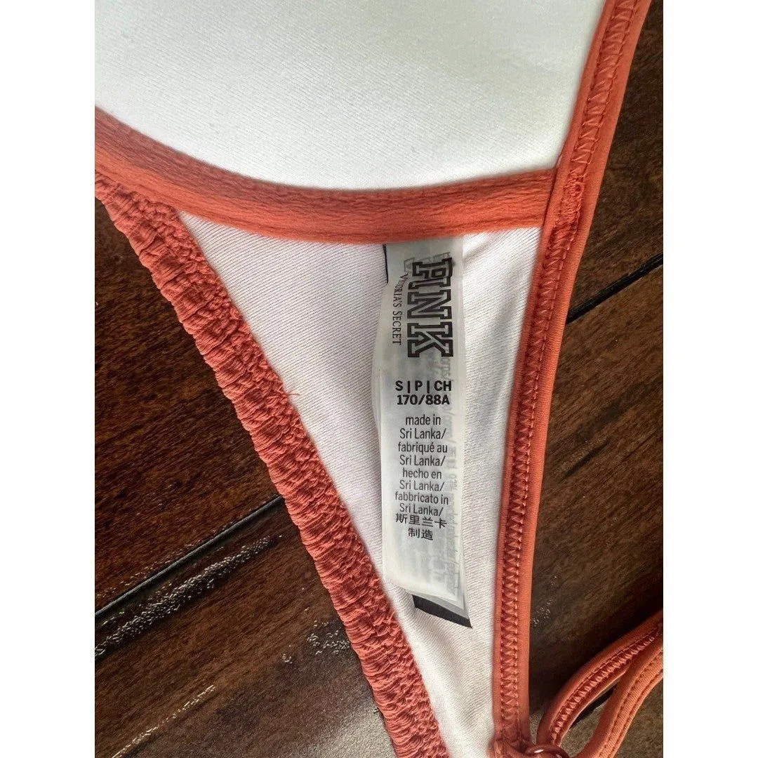 Victoria Secret PINK Corduroy‎ Swim Suit Bikini Top Small - Image 7