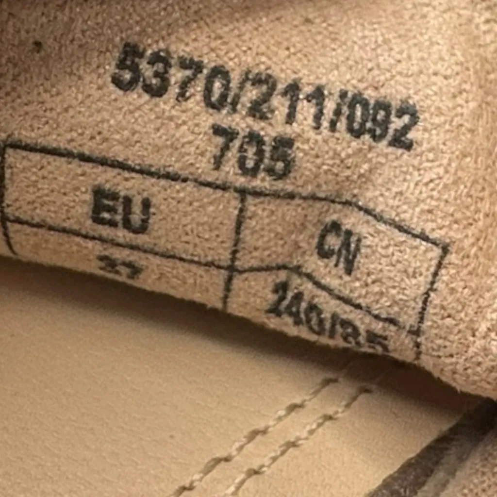 Pull&Bear Silver Leather Loafers Flats 37/6.5 - Image 8