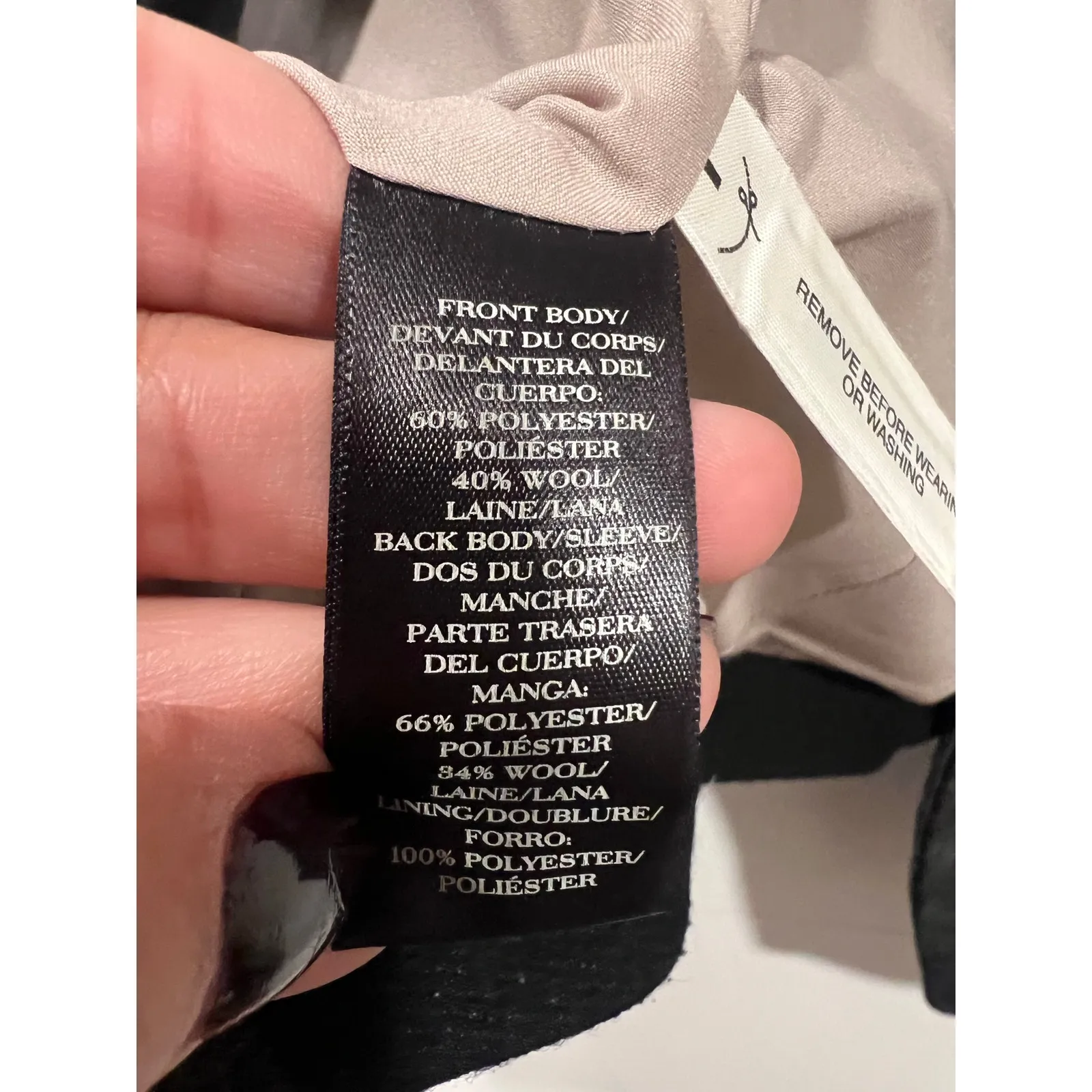 Ann Taylor Women’s Petite Wool Cropped Fitted Blazer Gray 0P Business Casual - Image 7