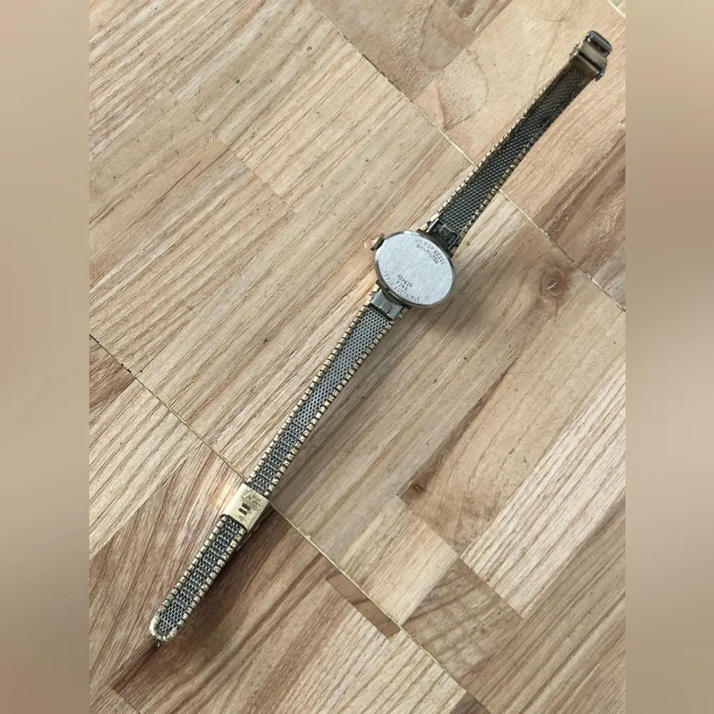 Hamilton Rare Vintage Mechanical Ladies Watch Gold Bracelet Case Bronze Dial - Image 12