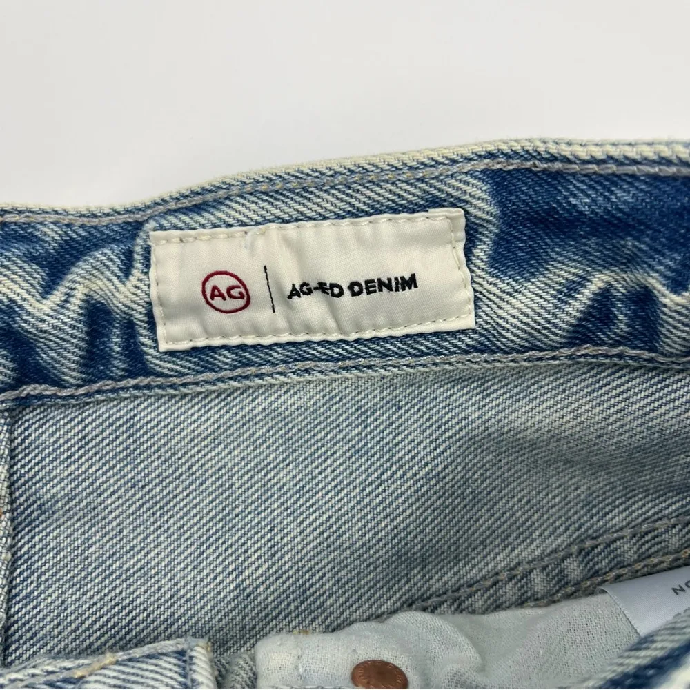 AG Adriano Goldschmied Alexxis Short High Rise Wedgie Women SZ 25 Blue Denim NEW - Image 4