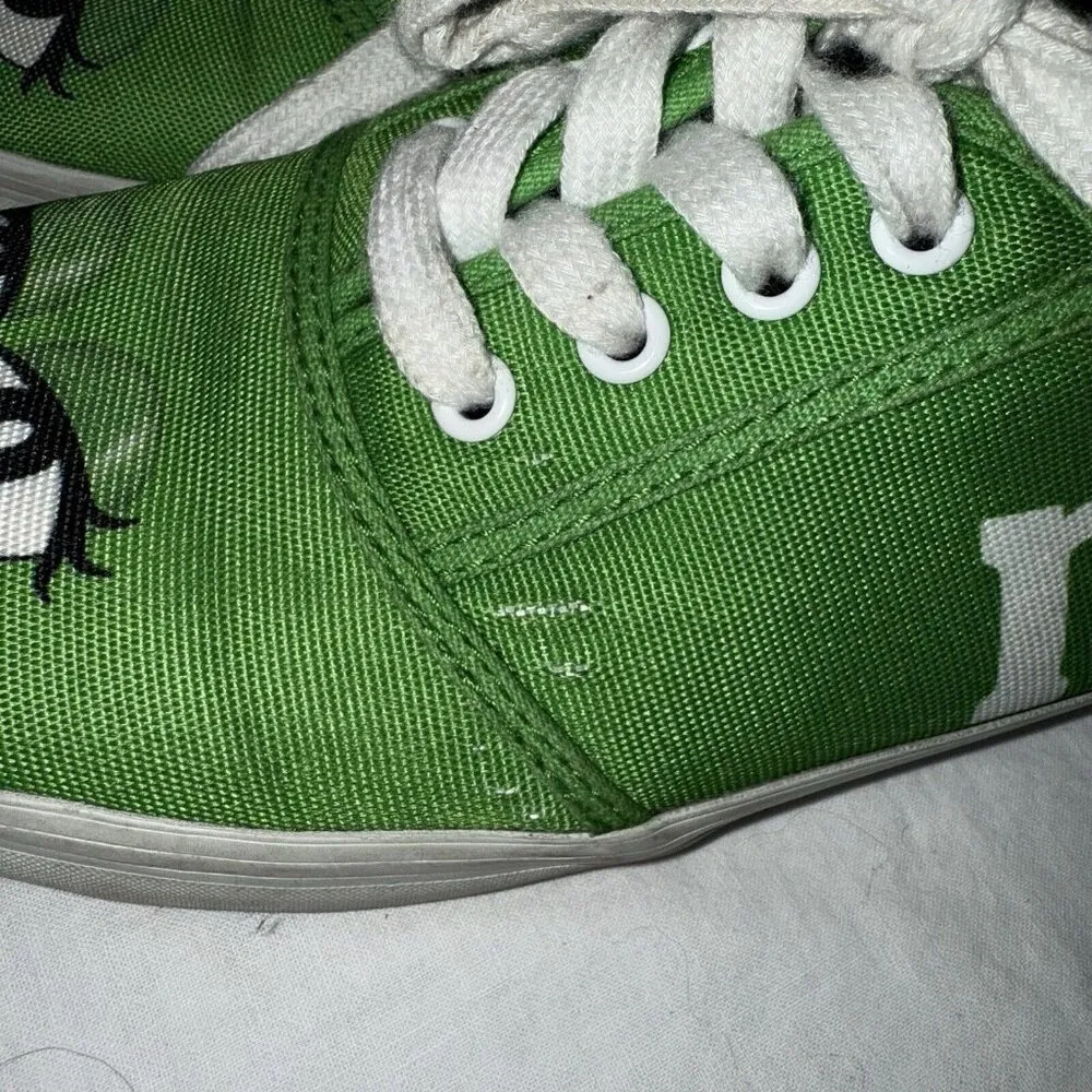 Bradford Exchange Green M&M Sneakers Womens Size 7.5 Shoes Low Top Canvas - Image 3