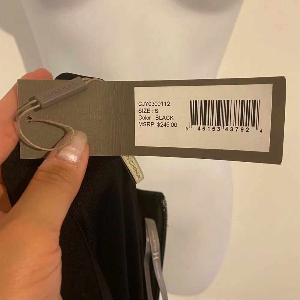 fitted Ruched black sleeveless/Tube Top Size Small- NEW - Image 5