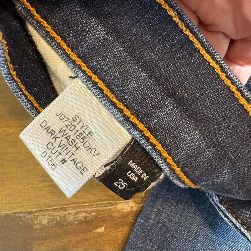 Veronica Beard Carolyn 10” Baby Boot High Waisted Jean in Dark Vintage 25 - Image 10