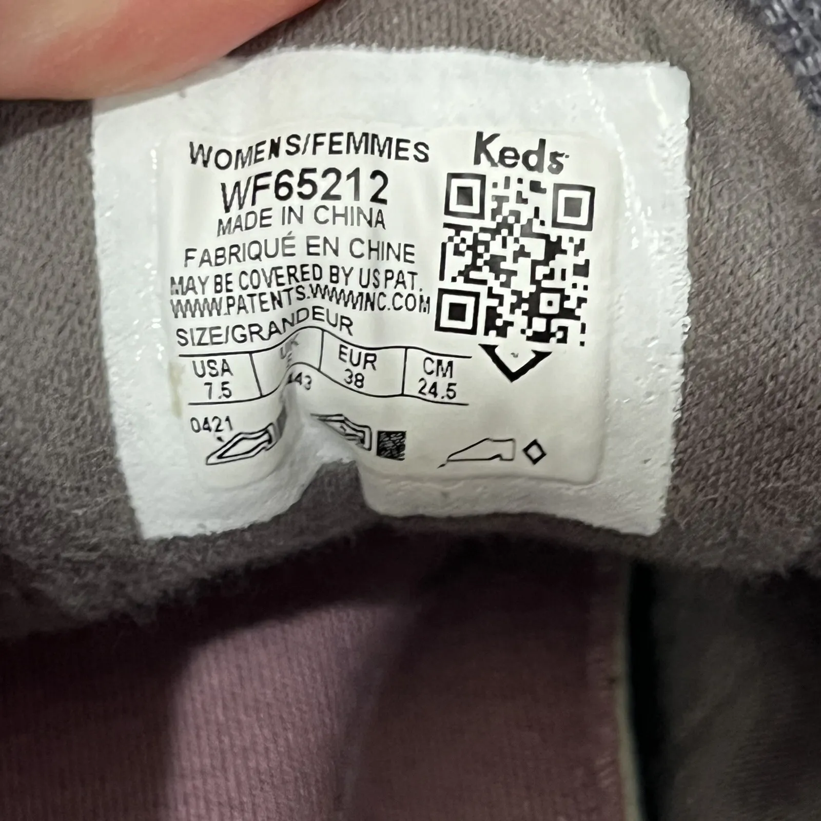 Keds softerra  wf65212 Courty Women's Size 7.5 Charcoal gray Jersey Sneaker shoe - Image 8