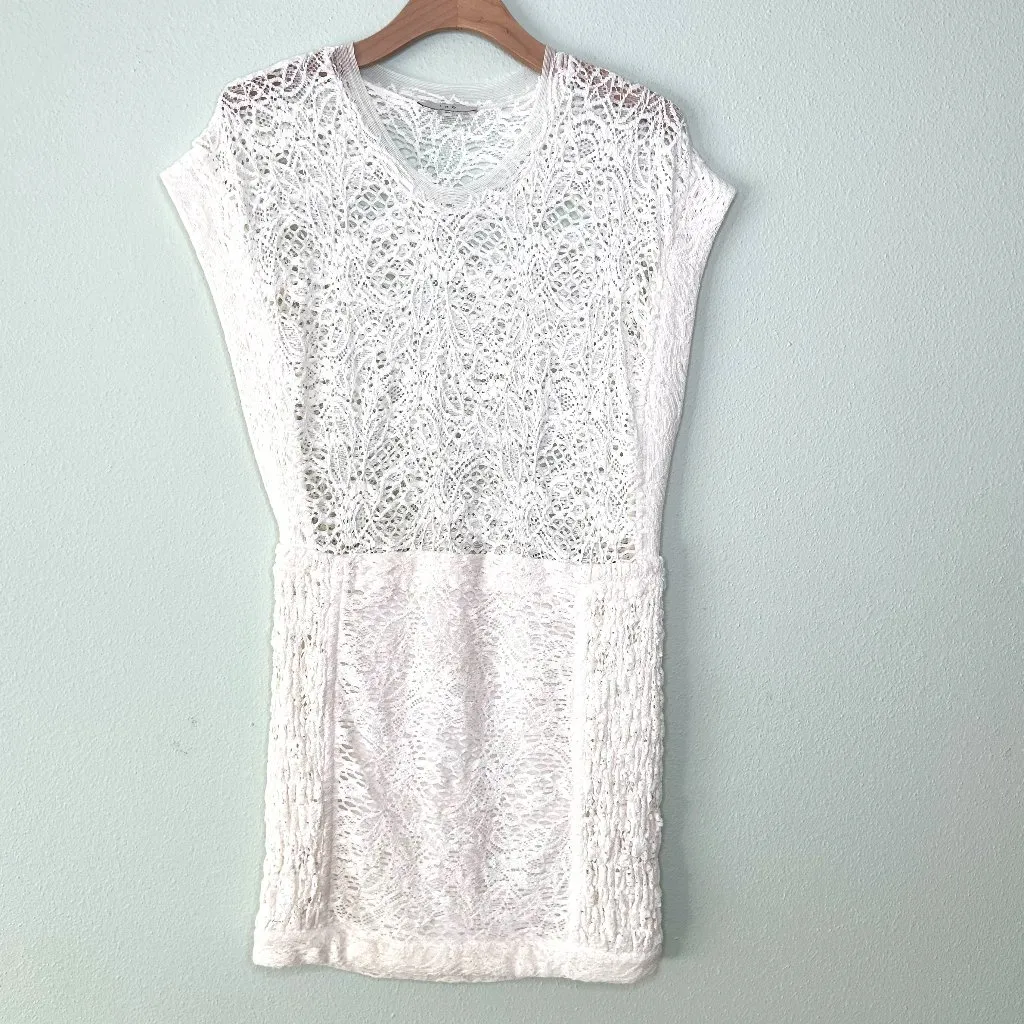 IRO Floa Lace Dress in Ecru Ivory Size 6 IT 40 - Image 5