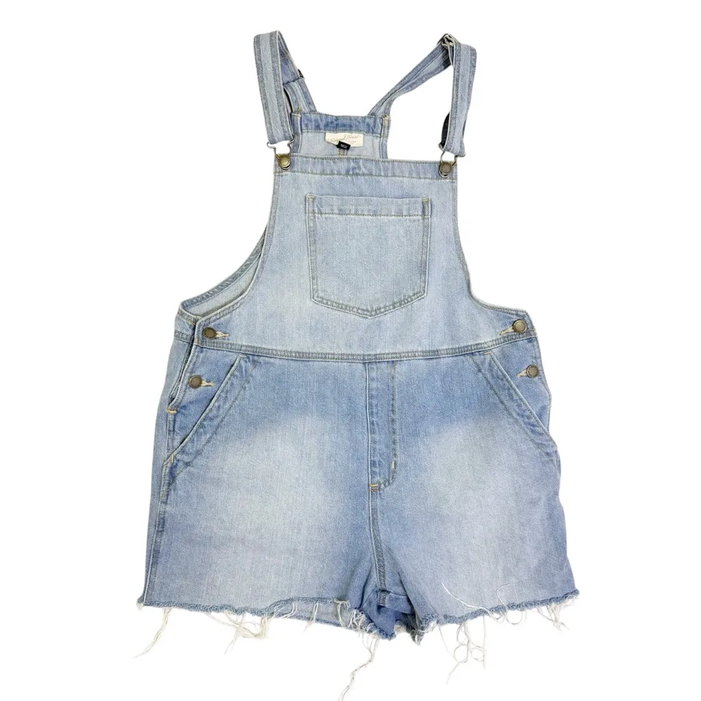Universal Threads Universal Thread Women's‎ Denim Boyfriend Shortalls size 8 - Image 6