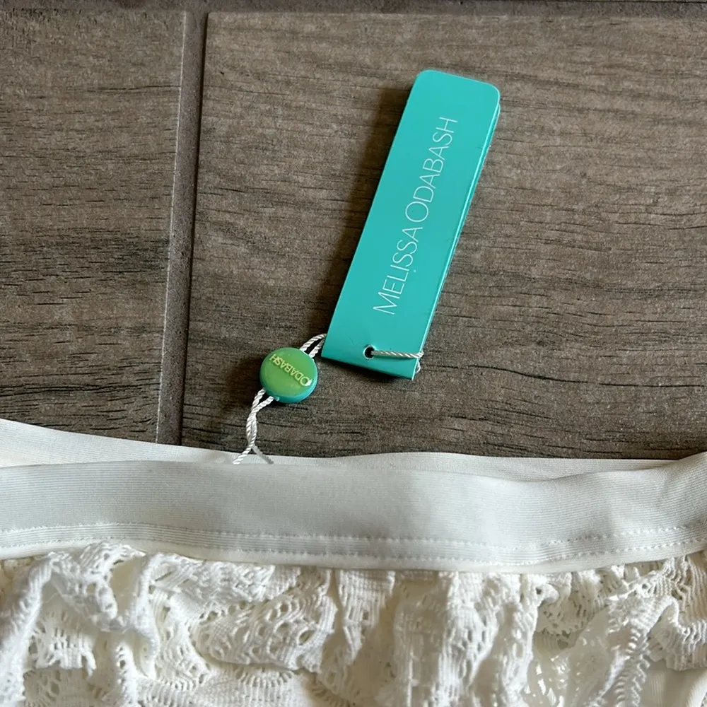 Melissa odabash Mykonos white crochet bikini bottom Size 4 - Image 3