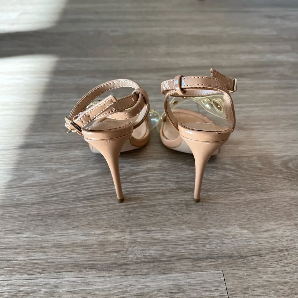 New Steve Madden Nude Studded Women's Heels, Size 5 - Image 7