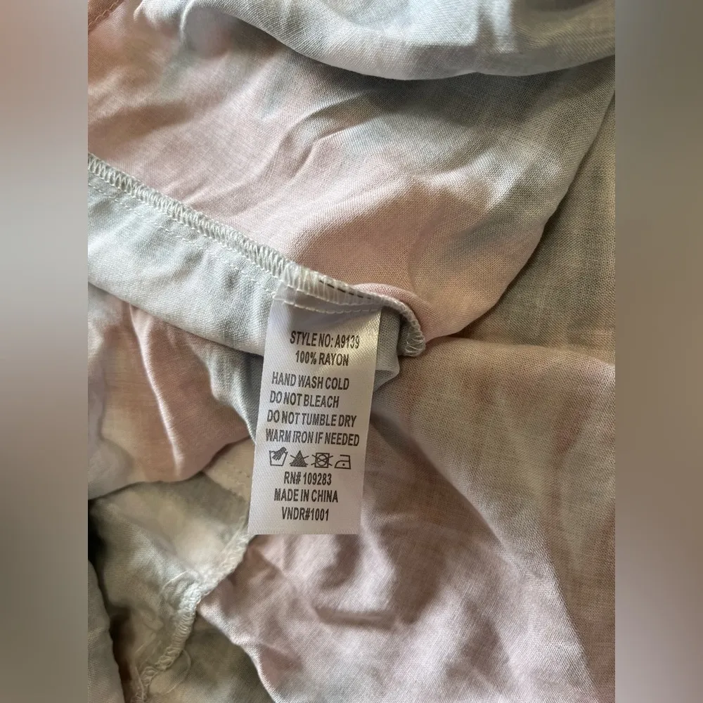 OCEAN DRIVE Tie Dye Sleeveless Tier Tie Back Midi Dress Women’s Sz S NWT - Image 6