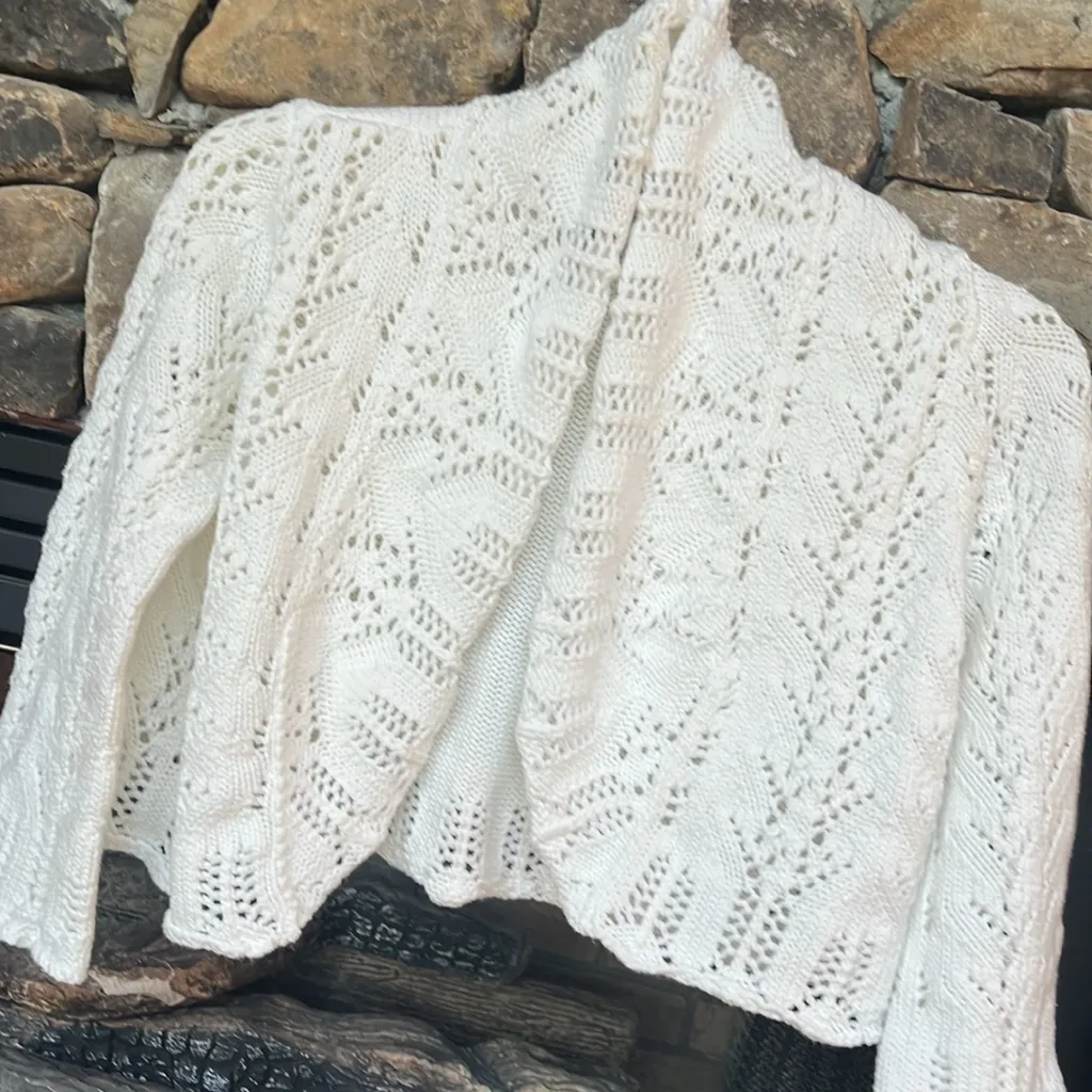 Grace Elements White Cotton Sweater - Image 2