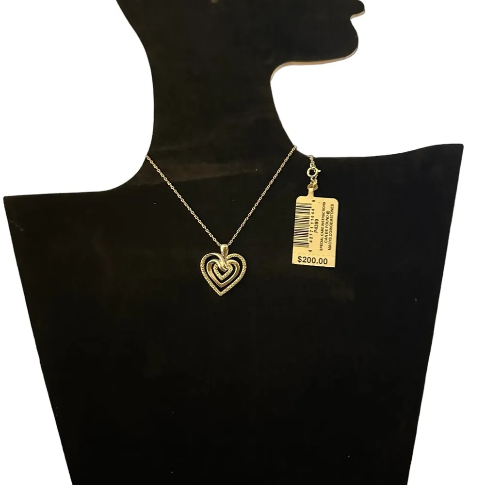 Diamond Multi-Heart 18" Pendant Necklace (1/10 ct. t.w.) in Sterling Silver - Image 4