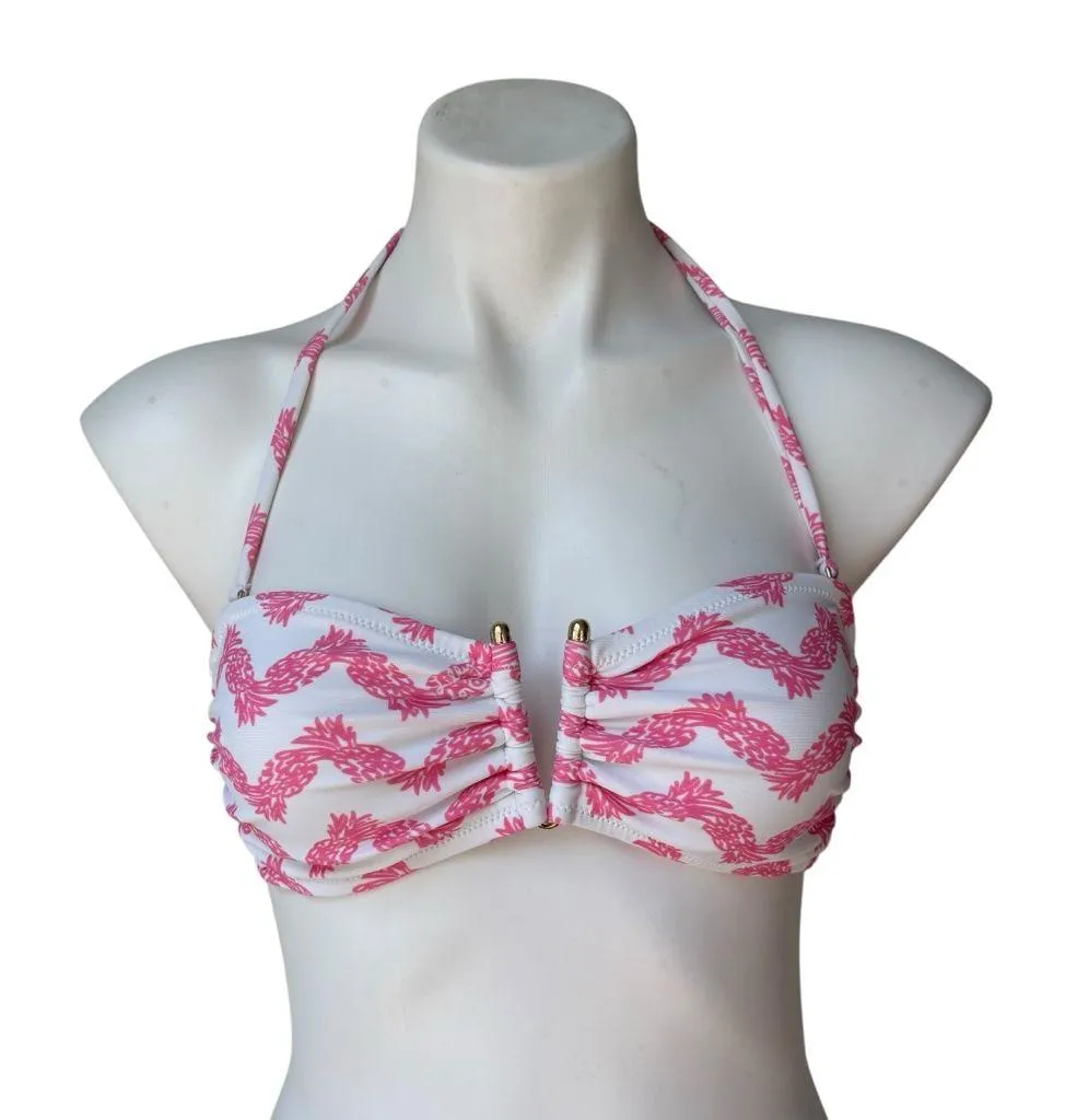 Lilly Pulitzer for Target Bikini Swim Top Pink Pineapple, Sz S - Image 3