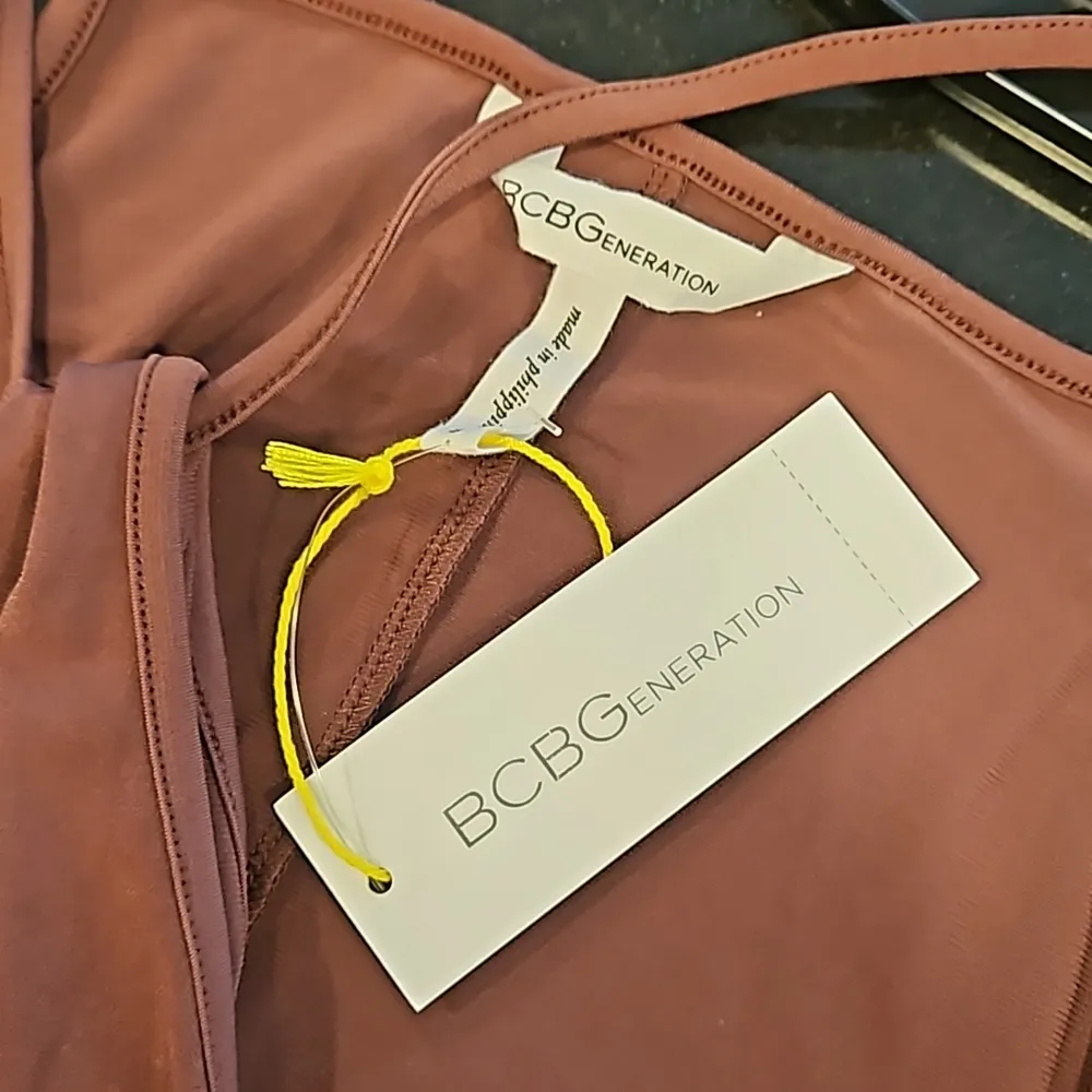 💕BCBGENERATION💕 Racer Front Tank ~ Dusty Eggplant Small S NWT - Image 10