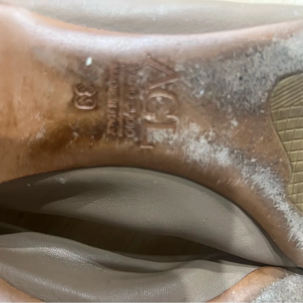 AGL flats ballerina with buckle tan size 39 - Image 12