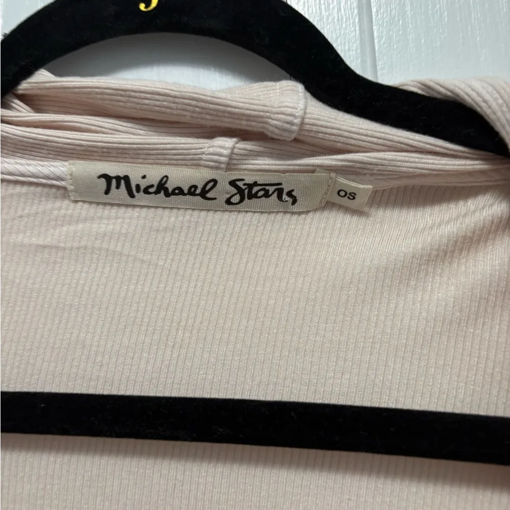 Michael Stars Pink Open Cardigan - Image 2