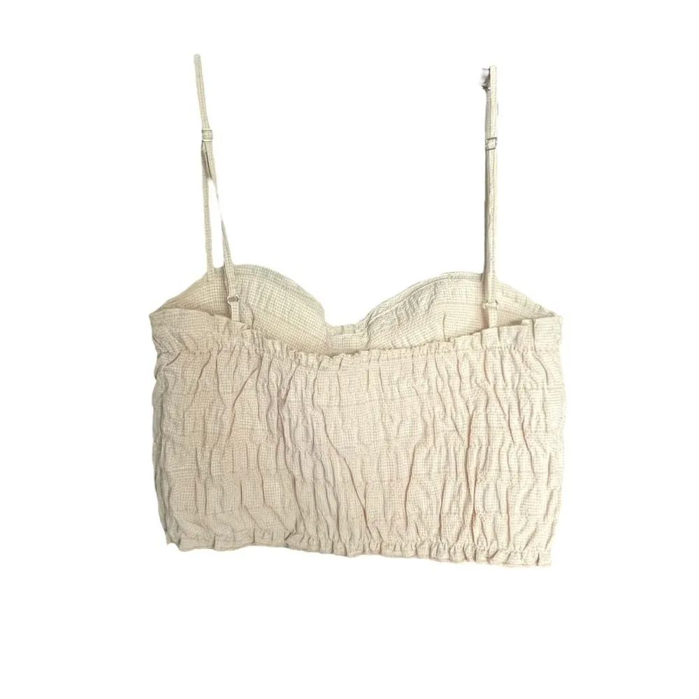 ZARA Gingham Ruffle Blouse - Image 3