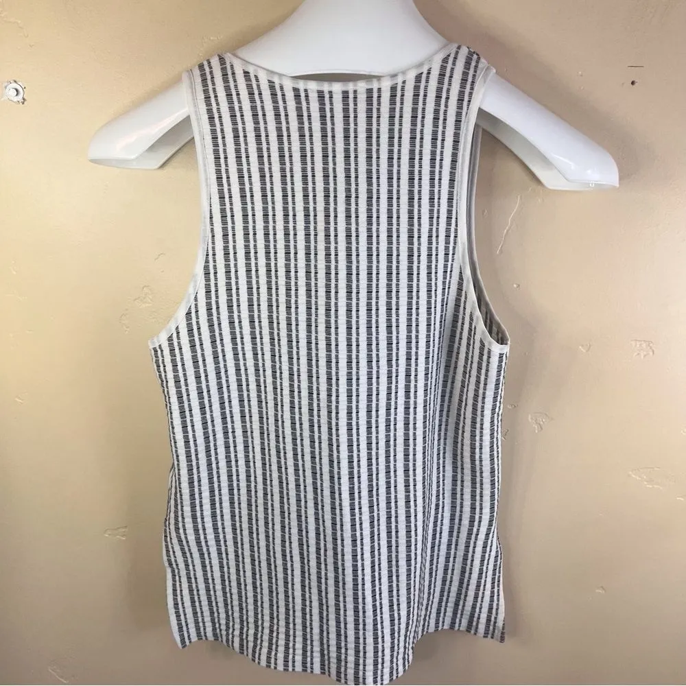 Zara W&B Collection Striped Tank Womens With Pocket Nautical‎ Size Small Beachy - Image 2
