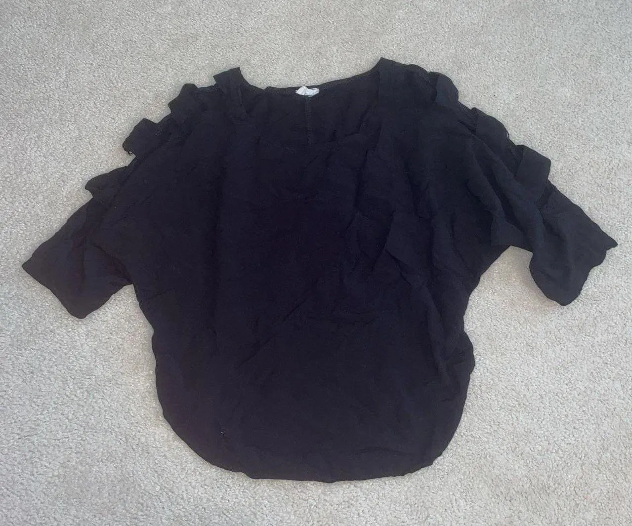 Grunge Black Cutout Shirt - Image 2