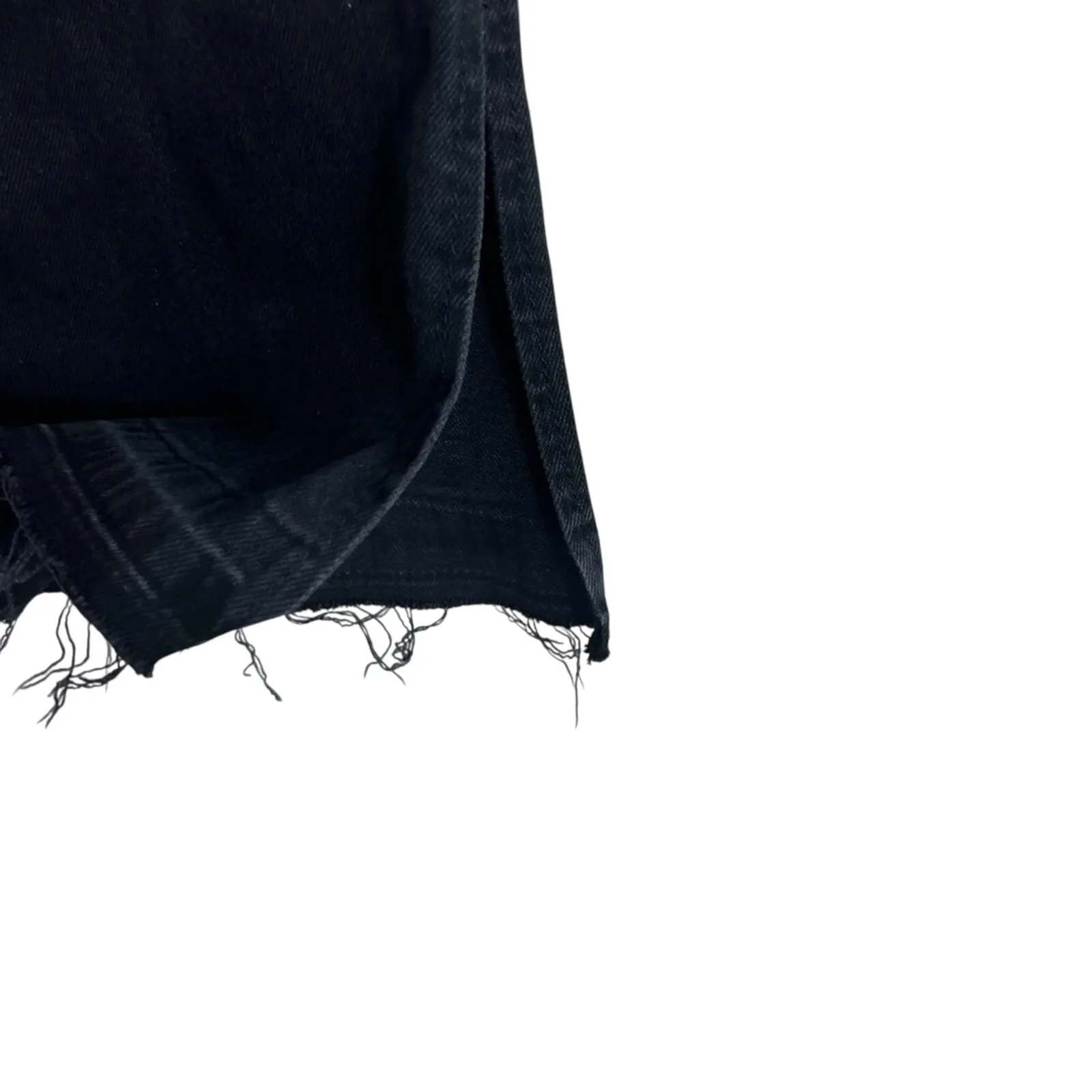 NWT Forever 21 Flare Jeans Womens 28 Black Raw Split Hem Rocker Skater 90s - Image 5