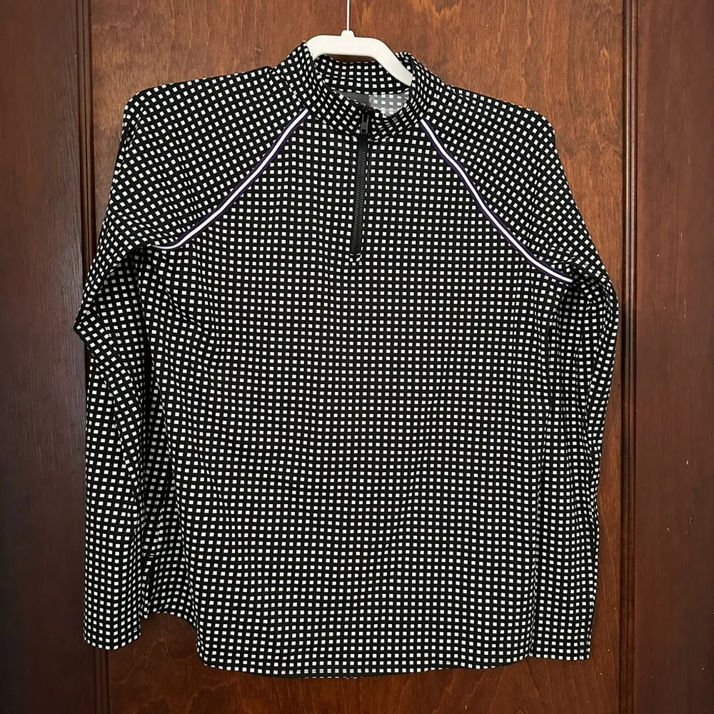 Belyn Key Long Sleeve Quarter Zip Golf Shirt Size S - Image 2