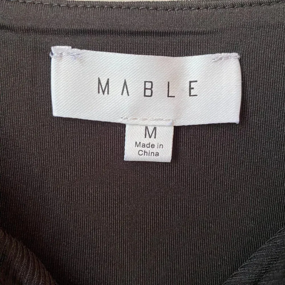 Mable Womens Medium Bodycon Cut Out Front Twist Mini Party Going Out Black Dress - Image 16