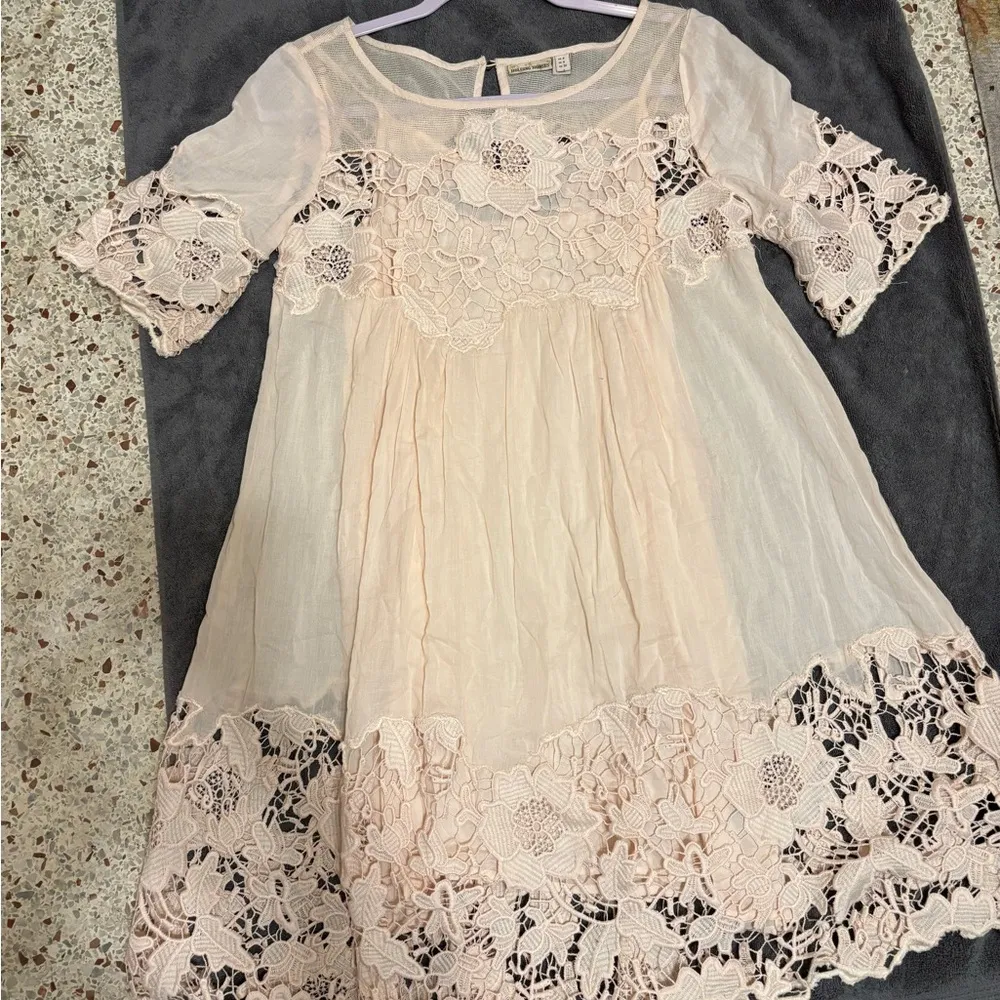 Anthropologie Magnolia Lace Dress by Holding Horses Sz 4 - - Image 9