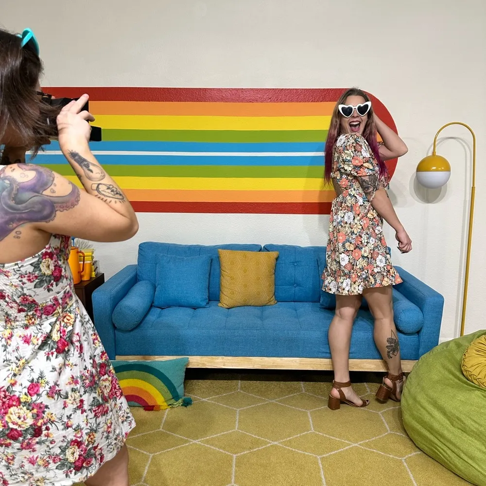 NWOT Charlotte Russe Large 70’s Floral Print Midi Dress - Image 7