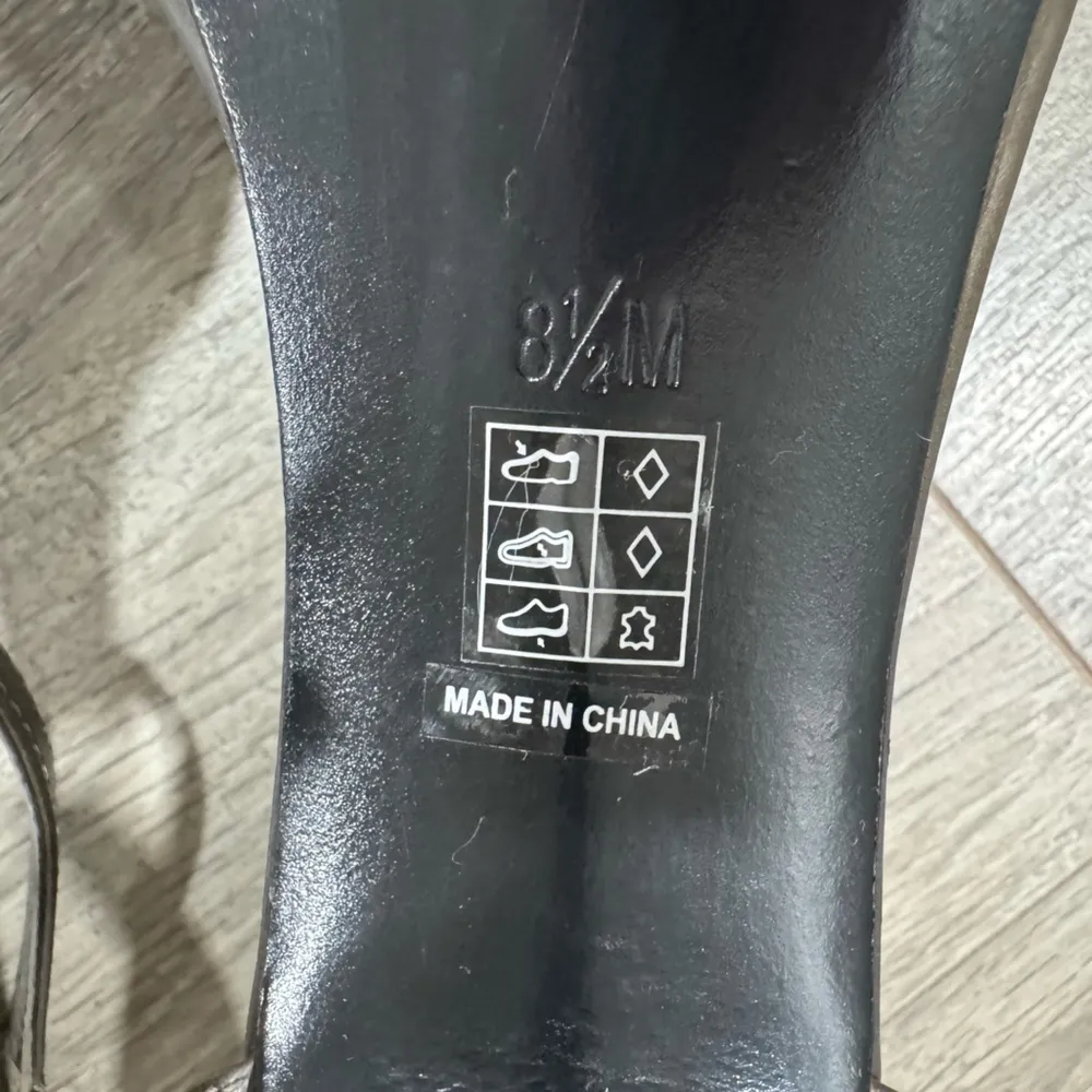 M by Marinelli Heels Expose Pewter Heel 3” Gray Size 8.5 - Image 7