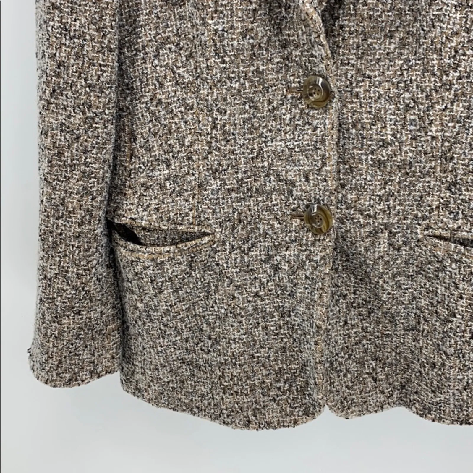 Artigiano made in Italy blazer virgin wool blend academia classic office size S Brown - Image 4