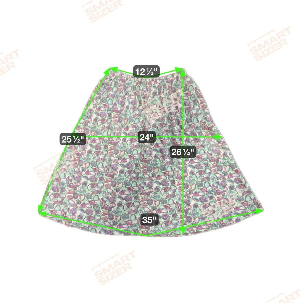 Vintage KORET FRANCISCA Seashell Coastal Skirt W/‎ Pockets Size Petite Large - Image 8