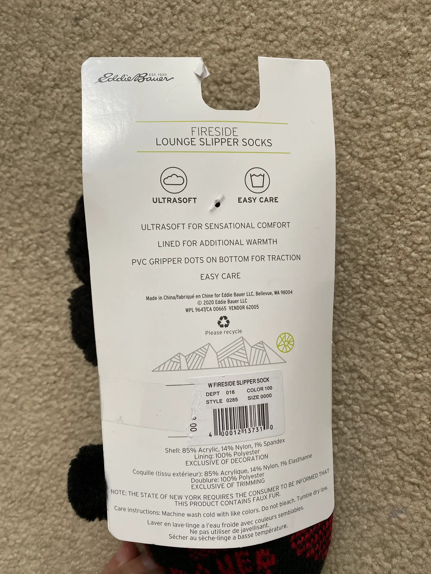 Eddie Bauer Fireside Slipper Socks - Image 3