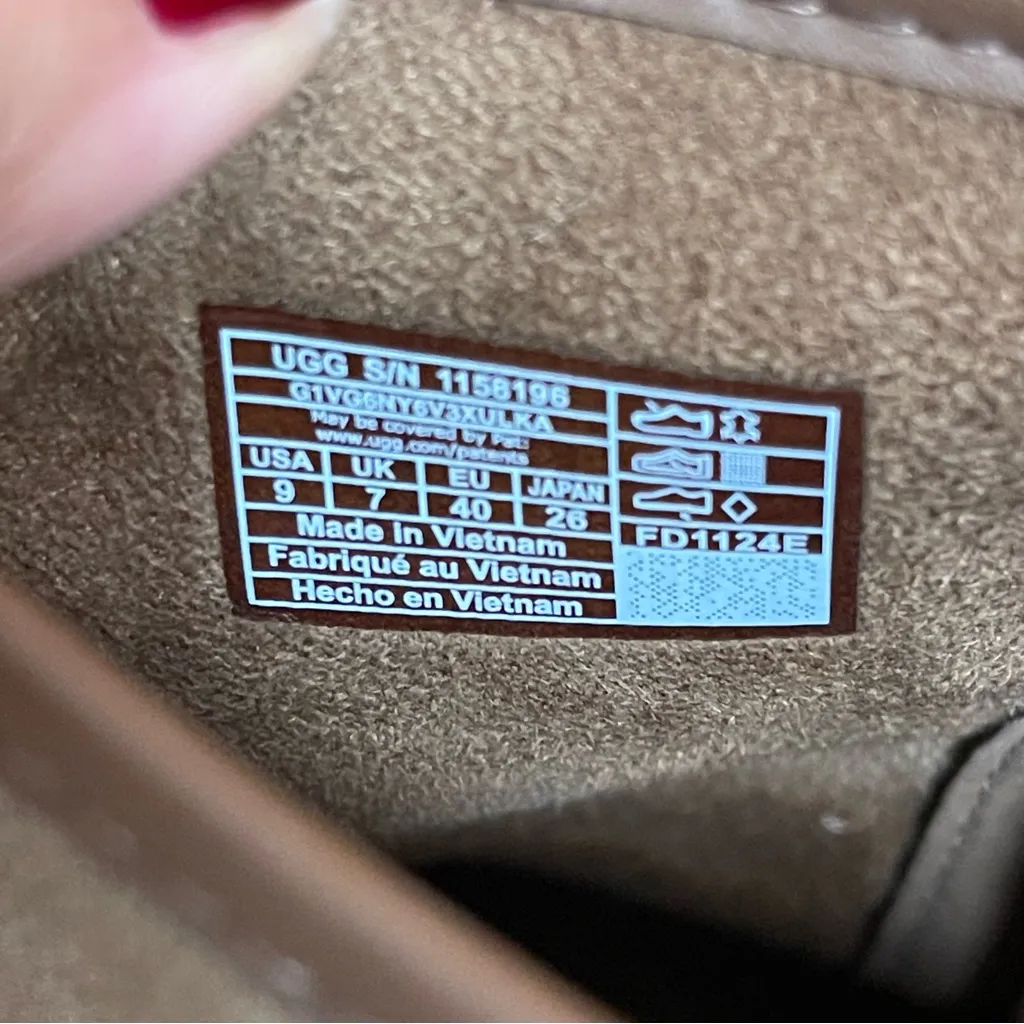 UGG Woman’s Cityfunc CHESTNUT Mid Boots Square toes Platform New Sz 9 - Image 11