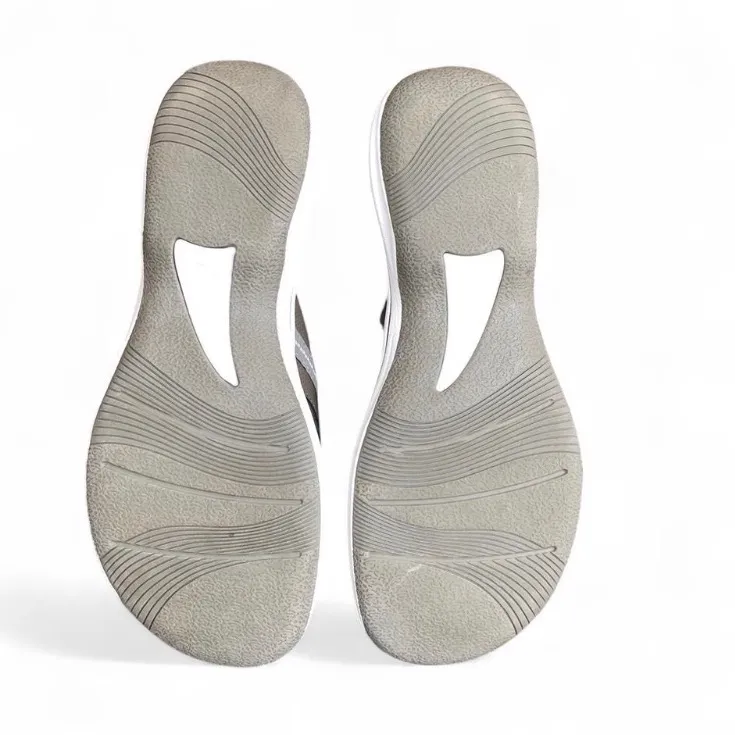 Clarks Cloud Women’s Steppers Brinkley Jazz Black Flip Flop Sandal Women’s Sz 8M - Image 15