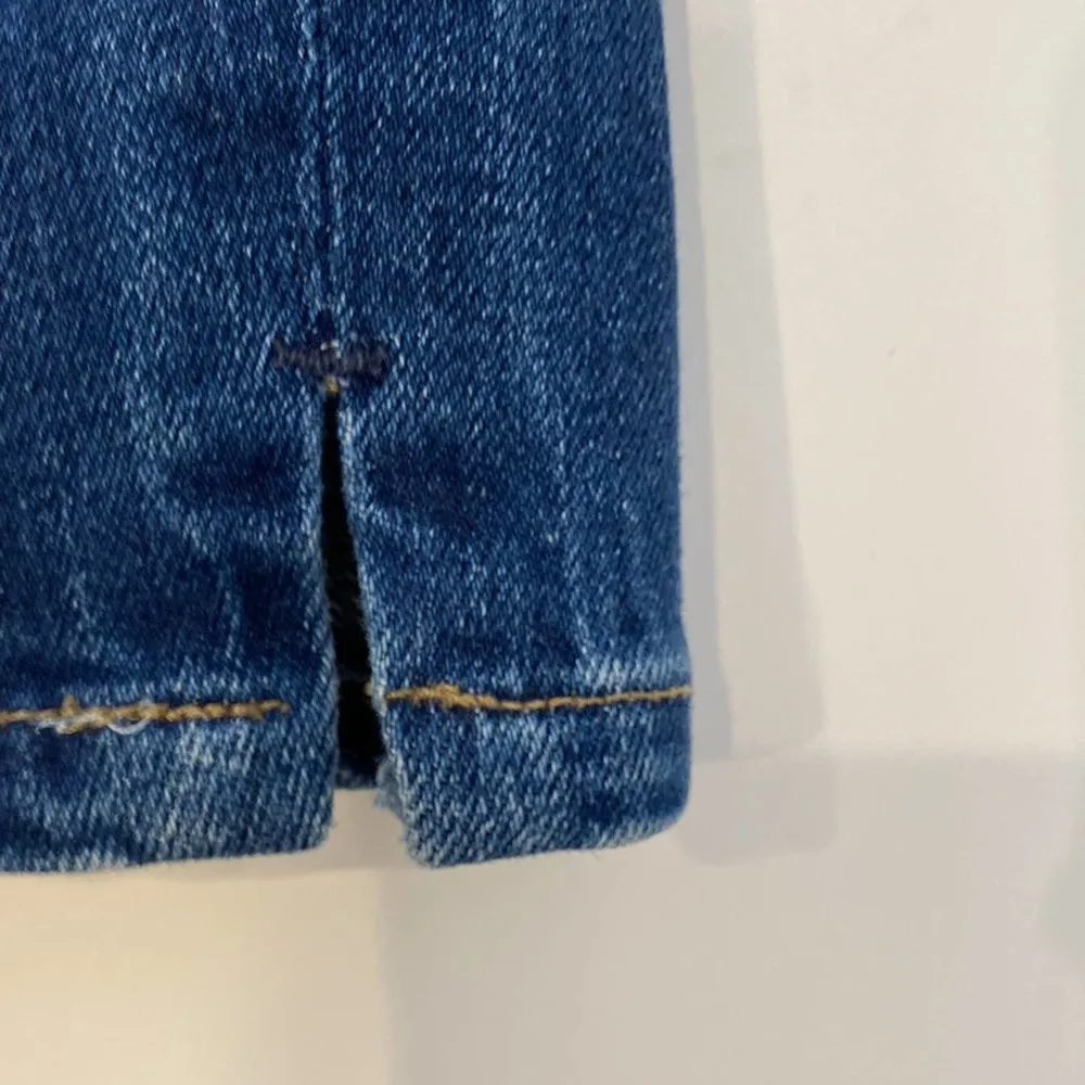 COH Dark Blue Wash Denim Cropped Capri Jeans Women’s EUC Sz 27 Cotton Stretch - Image 2