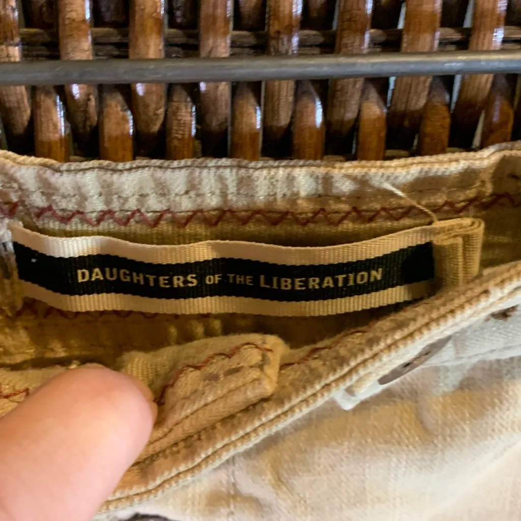 Daughters of the Liberation Cotton and Linen Skirt Size 2 - Image 2