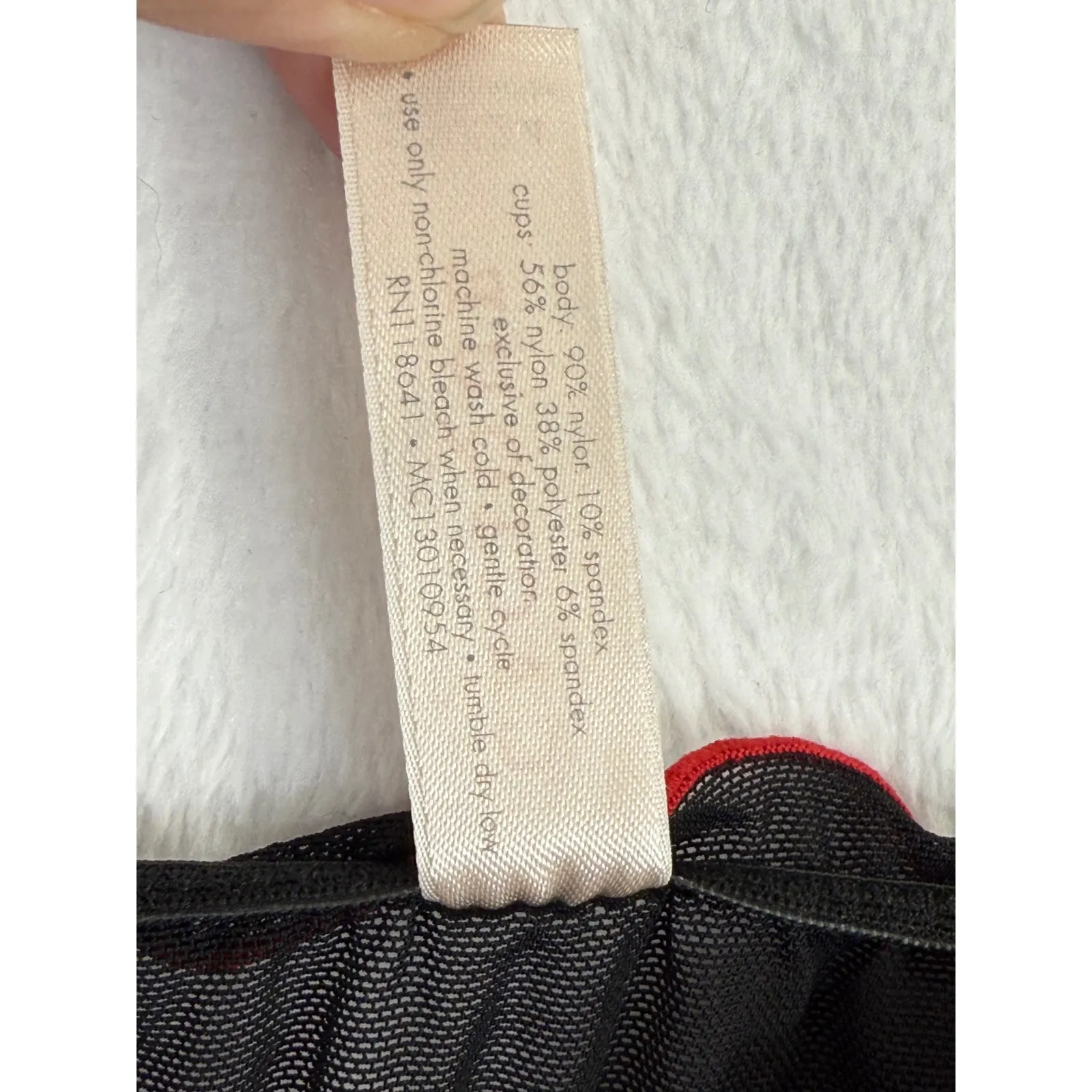 Cacique Black Floral Embroidered Babydoll Lingerie Top Plus Size 22/24 READ - Image 5