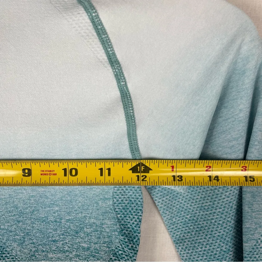 Gymshark Blue Ombre Seamless Long Sleeve Athletic Top - Image 6