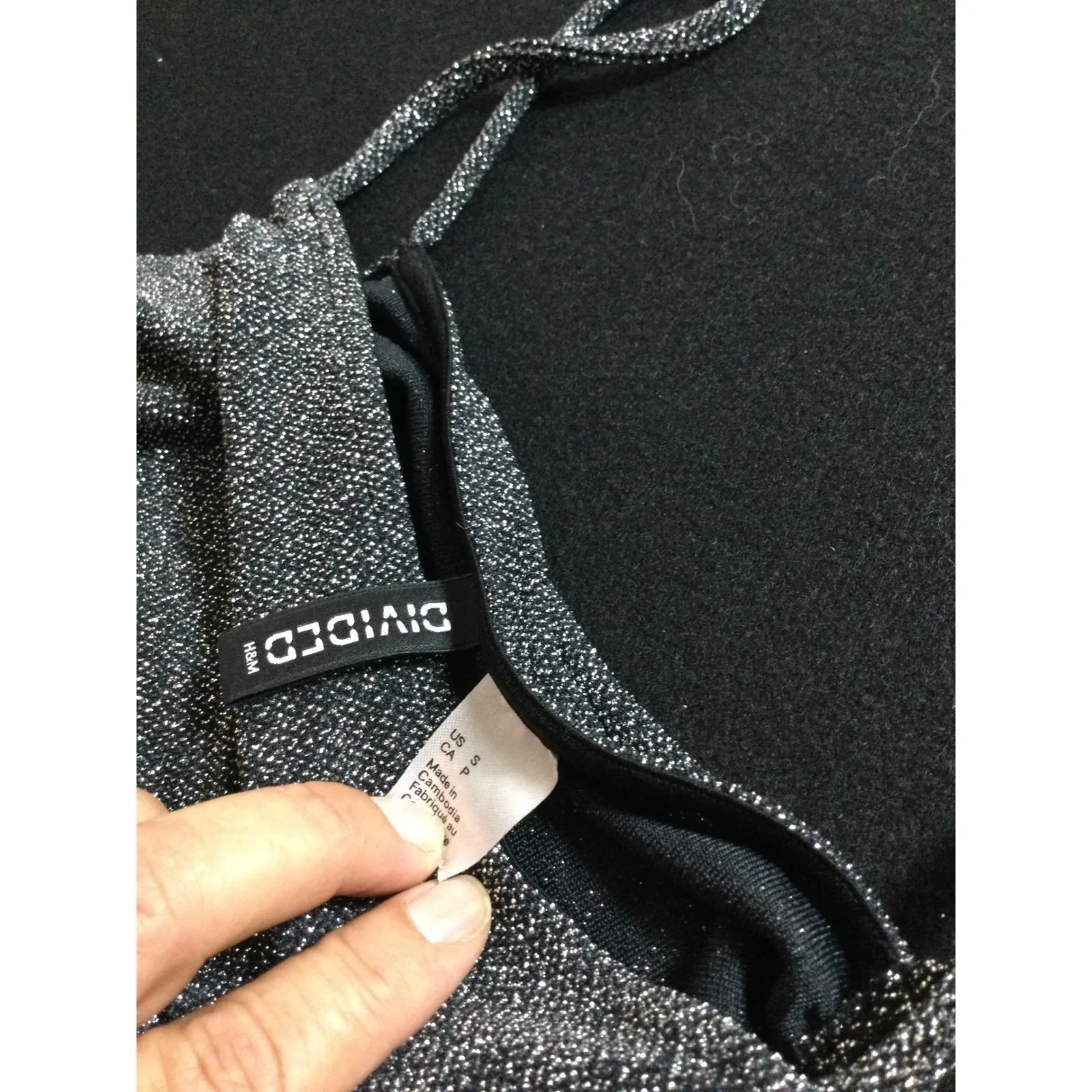 Sparkly Gray‎ Spaghetti Strap Bodycon Dress Ruched Cocktail Party Glam size S - Image 7