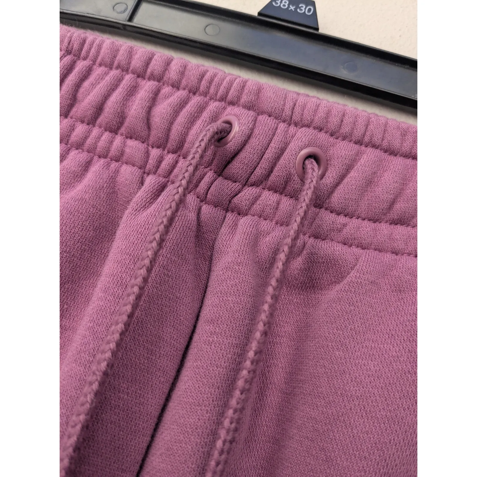 Nike Essentials Women's Shorts High Rise Fleece Inseam 6 In DM6123-100 Purple XS - Image 5