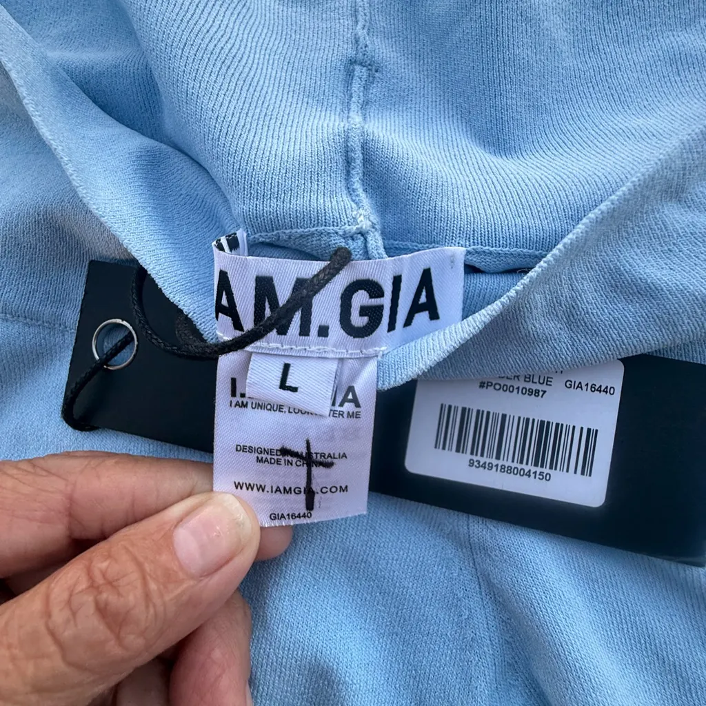 NEW I.AM.GIA AUDRINA PANT POWDER BLUE  Trousers LARGE - Image 4