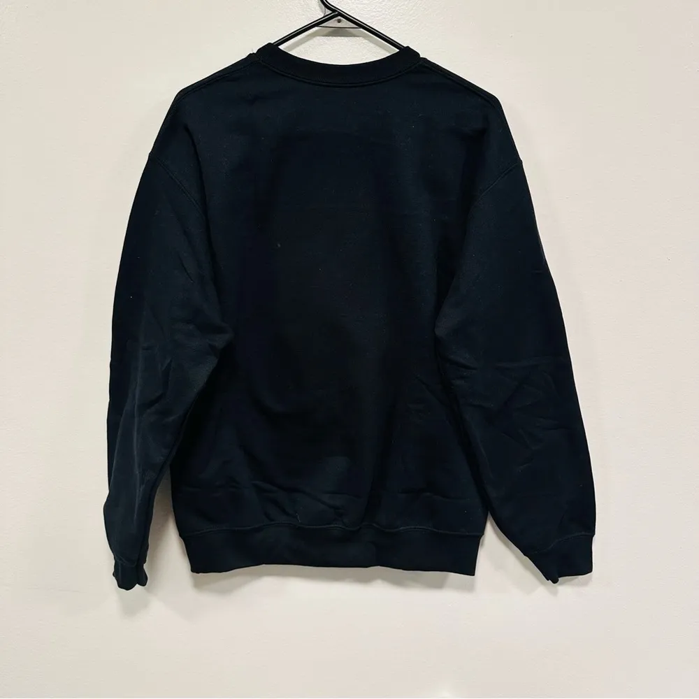 Detroit Lions sweatshirt!  black sequin bedazzled logo crewneck size medium! - Image 4