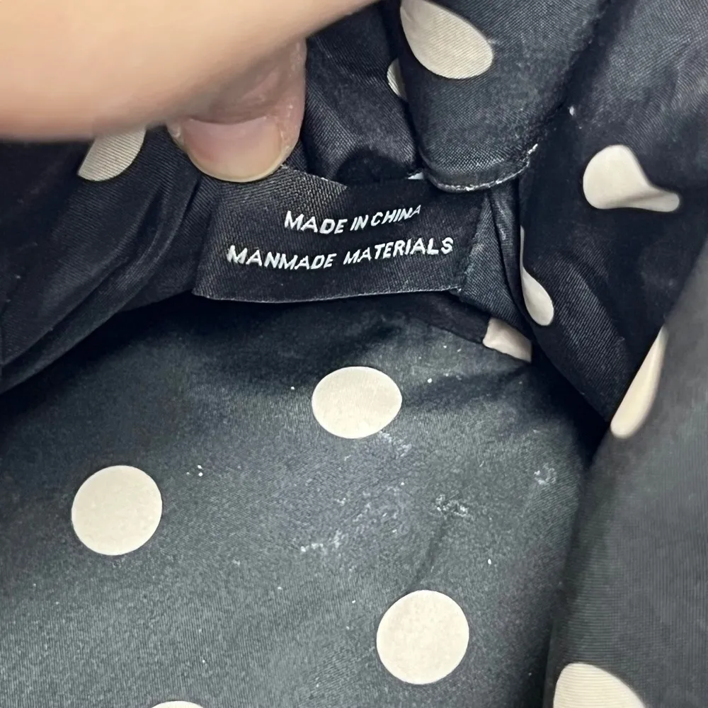 Anne Klein Black Structured Double Handle Dome Satchel Purse Bag - Image 8