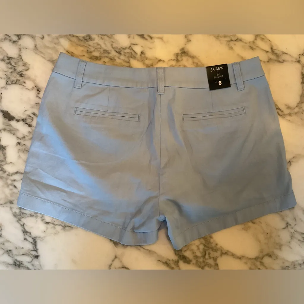 NWT J. Crew factory 3.5" classic chino light blue short Sz 8 - Image 6