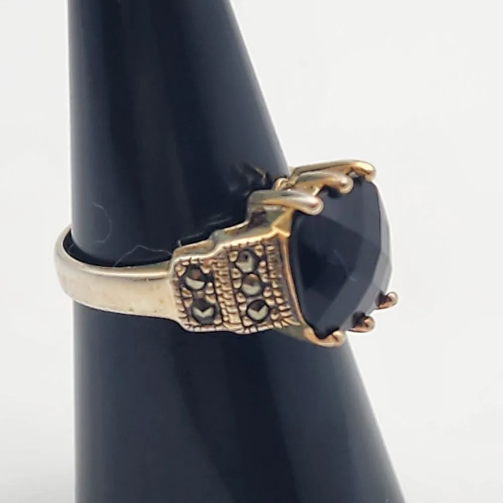 Premier Designs Symphony Silver Tone & Dark Brown Ring (7.5) - Image 3