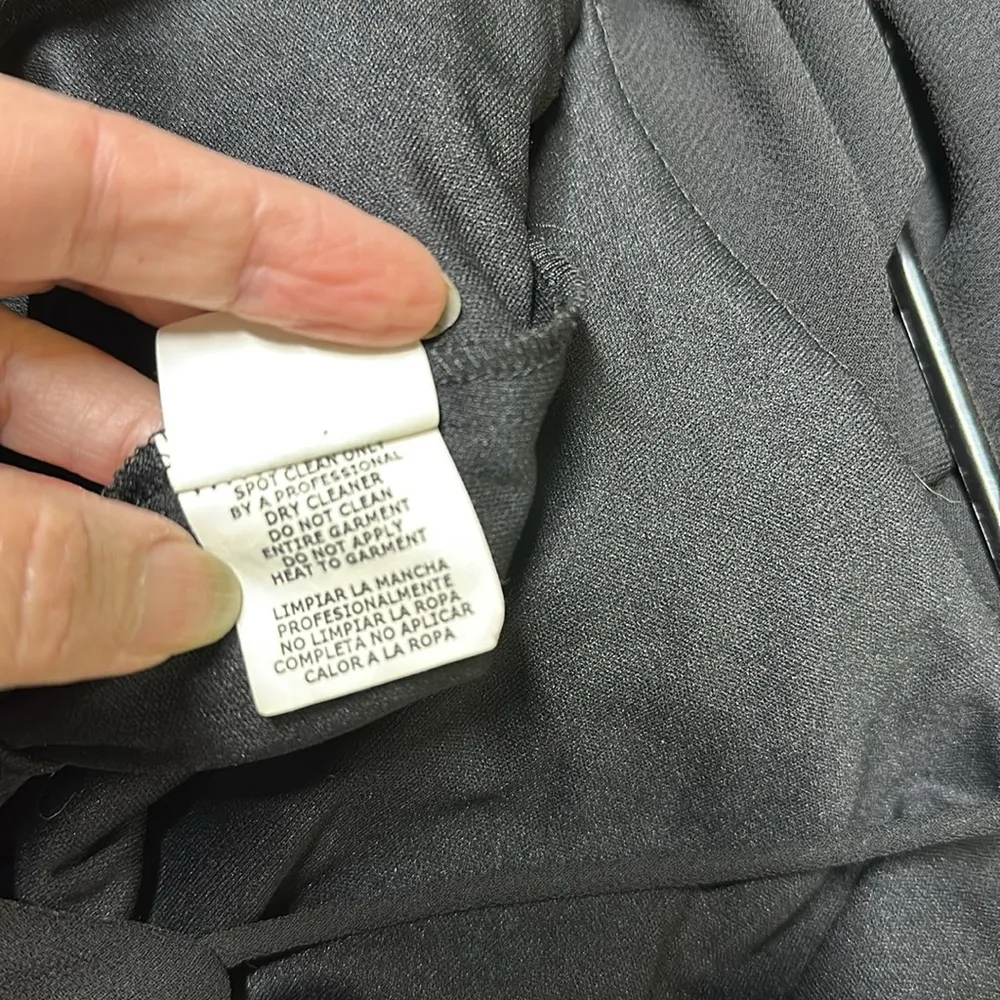 Vintage 90s Jump Black Semi Formal Lined Asymmetrical Sleeveless Dress Juniors 5 - Image 11