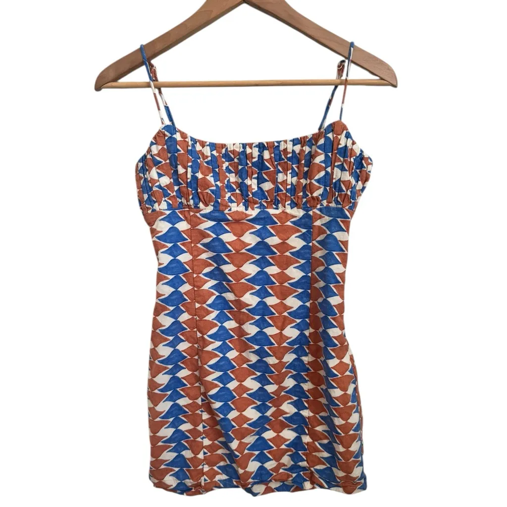 Anthropologie Maeve The Ophelia Sleeveless Linen Slim Mini Dress 0 - Image 6