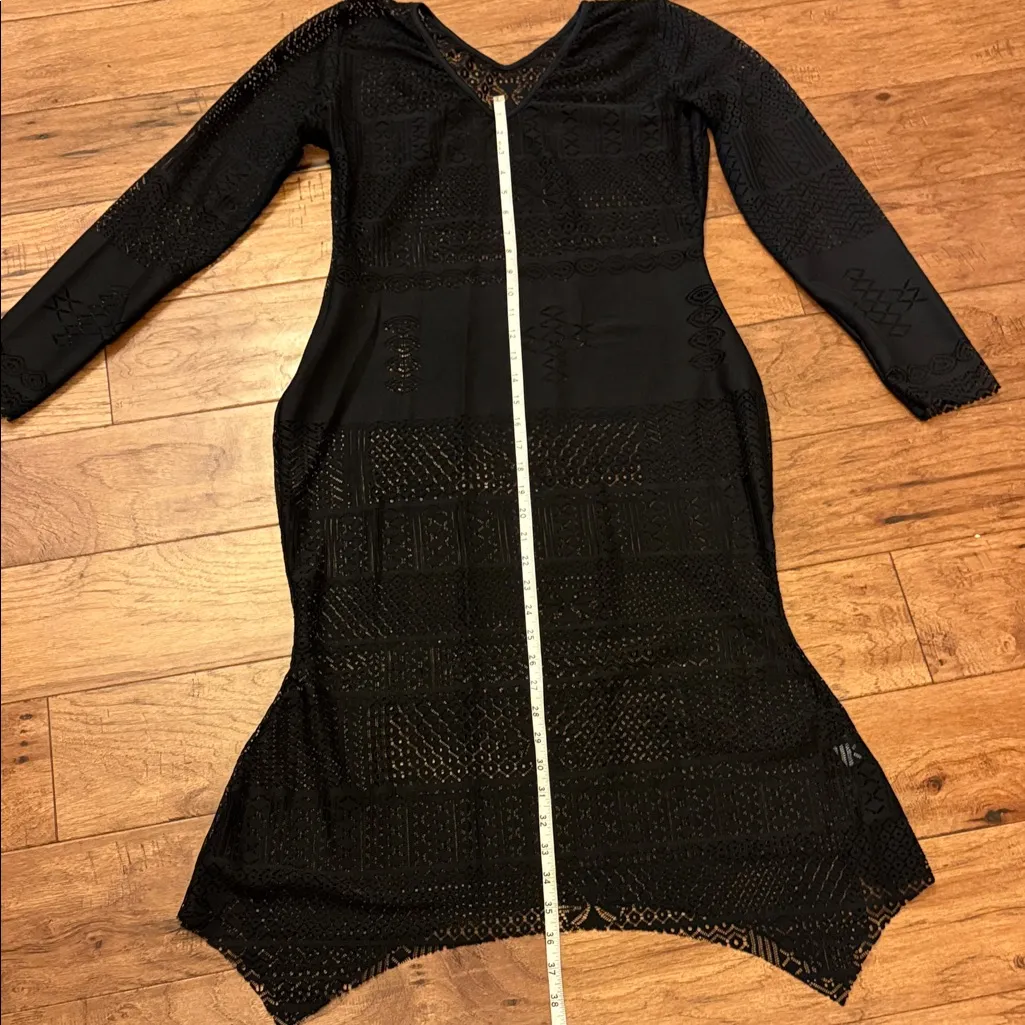Zara Black Long Sleeve Dress - Image 7