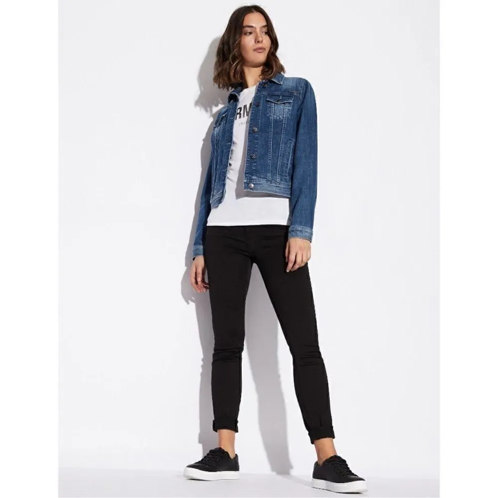 ARMANI EXCHANGE Super Skinny Jambe Jeans Black Size 28 - Image 2